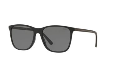 Image of Polo PH4143 Progressive Prescription Sunglasses, 57mm, Matte Black, PH4143-528487-57-PRO