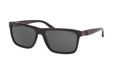 Image of Polo PH4153 Sunglasses 566887-58 - , Dark Grey Lenses