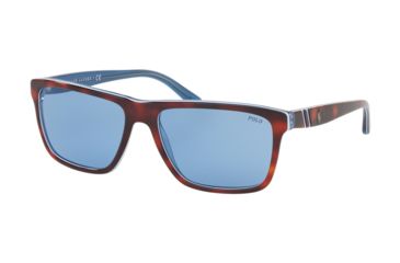 Image of Polo PH4153 Sunglasses 578672-58 - , Light Blue Lenses