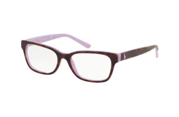 Image of Polo PP8532 Progressive Prescription Eyeglasses, 45mm, Shiny Top Tort On Lillac, PP8532-5708-45-PRO