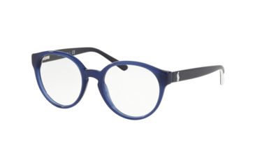 Image of Polo PP8533 Progressive Prescription Eyeglasses 5711-44 - Opalin Blue Frame