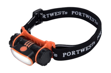 Image of Portwest Rechargable LED Head Light, 150 lumens, Black, One Size, PA70BKR