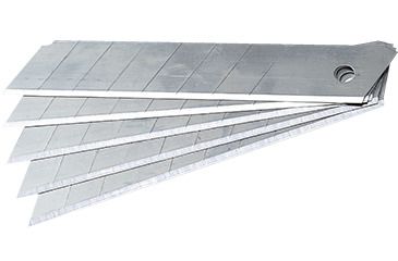 Image of Portwest Replacement Blades for Snap-Off KN18, Pack 10, Silver, KN93NCR
