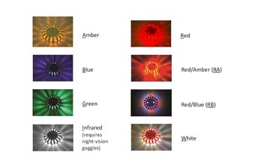 Image of Powerflare 12-Pack PowerFlare Soft Pack, Red/Blue LEDs, Tan Shell SP12-RB-T