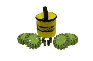Image of Powerflare PF-200 Softpack,  4 Safety Lights,Infrared LED,Yellow Bag,6 Batteries, Olive Drab Shell SP6Y-I-OD