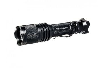 Image of Powertac Warrior Gen II Reloaded LED Flashlight, 850 Lumens, 1x 18650 Battery Included, Black POWERTAC-WARRIOR-GEN2-RELOADED-XML