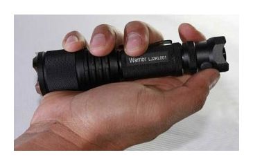 Image of PowerTac Warrior LED Flashlight 650 Lumens CREE XM-L, 2 x CR123A, Black POWERTAC-WARRIOR
