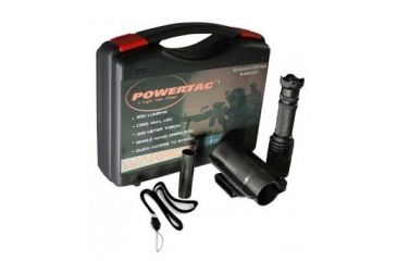Image of PowerTac Warrior LED Flashlight 650 Lumens CREE XM-L, 2 x CR123A, Black POWERTAC-WARRIOR
