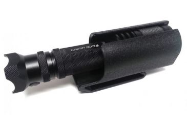 Image of Powertac Warrior Reloaded Gen2 LEPackage, 850 Lumens, w/CREE XM-L LED, w/ 2xCR123 or 1x18650, Black POWERTAC-WARRIOR-GEN2-RELO-LE