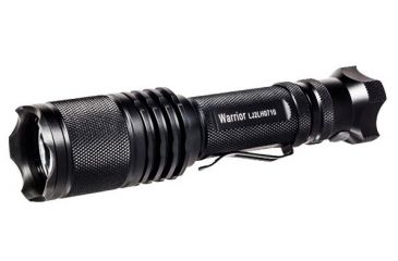 Image of Powertac Warrior Reloaded Gen2 LEPackage, 850 Lumens, w/CREE XM-L LED, w/ 2xCR123 or 1x18650, Black POWERTAC-WARRIOR-GEN2-RELO-LE