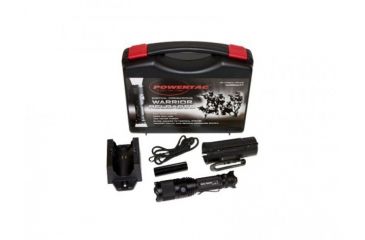 Image of Powertac Warrior Reloaded LED Flashlight,700 Lumens CREE XML - Uses 2 x CR123A WARRIOR-RELOADED-PKG