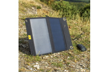 Image of PowerTraveller Kestrel 40 Solar Charger w/ Integrated Battery, Black, One Size, PTL-KSK040