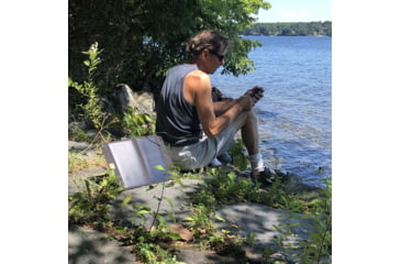 Image of PowerTraveller Kestrel 40 Solar Charger w/ Integrated Battery, Black, One Size, PTL-KSK040