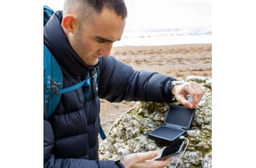 Image of PowerTraveller Solar Adventurer II 10000Mah Solar Charger w/ Integrated Battery, Black, One Size, PTL-SAT040