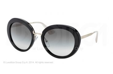 Image of Prada CINEMA' PR16QS Single Vision Prescription Sunglasses PR16QS-1AB0A7-55 - Lens Diameter 55 mm, Frame Color Black