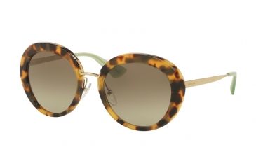 Image of Prada CINEMA' PR16QS Single Vision Prescription Sunglasses PR16QS-7S04M1-55 - Lens Diameter 55 mm, Frame Color Medium Havana