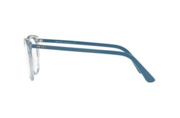 Image of Prada CONCEPTUAL PR07VVF Bifocal Prescription Eyeglasses 3251O1-53 - Transp Azure/Transp Green