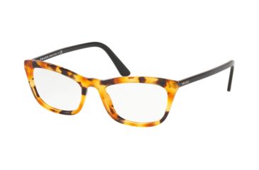Image of Prada CONCEPTUAL PR10VV Eyeglass Frames UF31O1-52 - Orange Havana