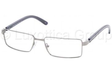 Image of Prada Eyeglasses PR65LV with No-Line Progressive Rx Prescription Lenses 5AV1O1-5316 - Gunmetal 