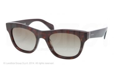 Image of Prada JOURNAL PR04QS Sunglasses 2AU1X1-52 - Havana Frame, Brown Gradient Lenses