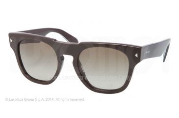Image of Prada JOURNAL PR05QS Bifocal Prescription Sunglasses PR05QS-DHO1X1-52 - Lens Diameter 52 mm, Frame Color Dark Brown