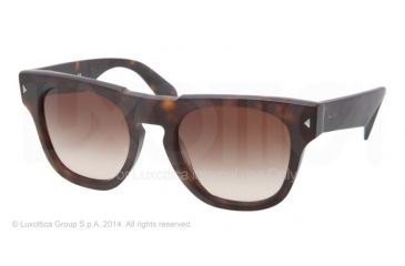Image of Prada JOURNAL PR05QS Bifocal Prescription Sunglasses PR05QS-HAQ6S1-52 - Lens Diameter 52 mm, Frame Color Matte Havana
