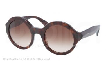 Image of Prada JOURNAL PR06QS Single Vision Prescription Sunglasses PR06QS-2AU6S1-51 - Lens Diameter 51 mm, Frame Color Havana