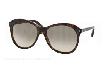 Image of Prada JOURNAL PR13RS Bifocal Prescription Sunglasses PR13RS-2AU3D0-57 - Lens Diameter 57 mm, Frame Color Havana