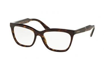 Image of Prada JOURNAL PR24SV Eyeglass Frames 2AU1O1-53 - Havana Frame