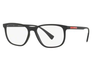 Image of Prada LIFESTYLE PS05LV Prescription Eyeglasses, 53mm, Black Rubber, PS05LV-DG01O1-53-SV