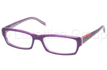 Image of Prada Linea Rosa Eyeglasses PS09AV with Lined Bifocal Rx Prescription Lenses GVZ1O1-5316 -