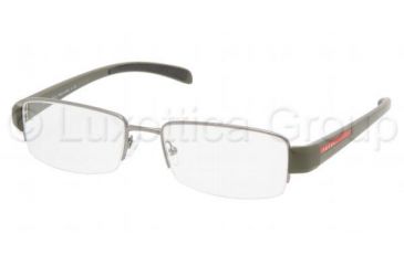 Image of Prada Linea Rosa Eyeglass Frames PS55AV 7Y51O1-5317 - Gunmetal Frame, 53 mm Lens Diameter