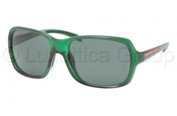 Image of Prada Linea Rosa PS07LS Bifocal Sunglasses - Green Demi Shiny Frame / 61 mm Prescription Lenses, AAT3O1-6118