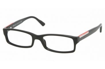 Image of Prada Linea Rosa PS 10AV Eyeglasses Styles - Black Frame w/Non-Rx 52 mm Diameter Lenses, 1AB1O1-5217
