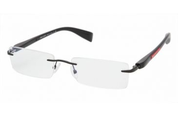Image of Prada Sports PS56BV #1BO1O1 - Black Demi Matte Demo Lens Frame