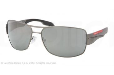 Image of Prada PS53NS Single Vision Prescription Sunglasses PS53NS-7CQ7W1-65 - Lens Diameter 65 mm, Lens Diameter 65 mm, Frame Color Gunmetal Demi Shiny