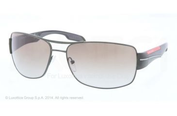 Image of Prada PS53NS Single Vision Prescription Sunglasses PS53NS-ROV4M1-65 - Lens Diameter 65 mm, Frame Color Military Green Demi Shiny