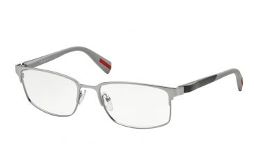 Image of Prada NETEX PS50FV Single Vision Prescription Eyeglasses TIH1O1-54 - Matte Grey Frame