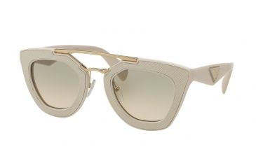 Image of Prada ORNATE PR14SS Bifocal Prescription Sunglasses PR14SS-UFP3H2-49 - Lens Diameter 49 mm, Frame Color Ivory