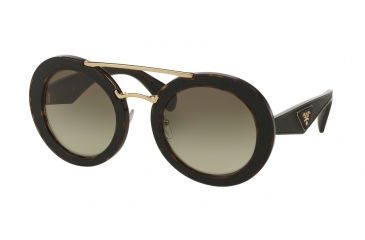 Image of Prada ORNATE PR15SS Progressive Prescription Sunglasses PR15SS-2AU4M1-53 - Lens Diameter 53 mm, Frame Color Havana