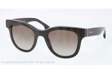 Image of Prada PORTRAIT PR27PS Bifocal Prescription Sunglasses PR27PS-1AB4M1-49 - Lens Diameter 49 mm, Lens Diameter 49 mm, Frame Color Black