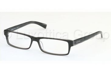Image of Prada PR07E Bifocal Eyeglasses - Black Crystal Frame / 52 mm Prescription Lenses, 6AW1O1-5214