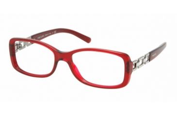 Image of Prada PR 13MV Eyeglasses Styles - Bordeaux Frame w/Non-Rx 51 mm Diameter Lenses, 2BM1O1-5116