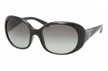 Image of Prada PR27LS Single Vision Prescription Sunglasses PR27LS-1AB3M1-5717 - Lens Diameter 57 mm, Frame Color Gloss Black