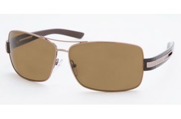 Image of Prada PR 54IS Sunglasses Styles - Dark Bronze Frame / Polarized Brown Lenses, 4AC5Y1-6412