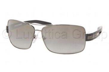 Image of Prada PR 54IS Sunglasses Styles - Shiny Gun Metal Frame / Gray Grad. Mirror Silver Lenses, 5AV4S1-6412