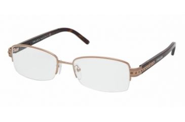 Image of Prada PR57MV Progressive Eyeglasses - Havana Frame / 50 mm Prescription Lenses, 2AU1O1-5017