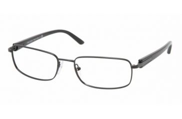 Image of Prada PR 60MV Eyeglasses Styles - Matte Black Frame w/Non-Rx 52 mm Diameter Lenses, 1BO1O1-5217