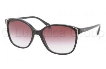 Image of Prada PR01OS Single Vision Prescription Sunglasses PR01OS-1AB4V1-5517 - Lens Diameter 55 mm, Frame Color Black
