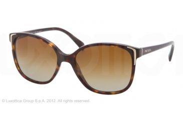 Image of Prada PR01OS Single Vision Prescription Sunglasses PR01OS-2AU6E1-55 - Lens Diameter 55 mm, Frame Color Havana